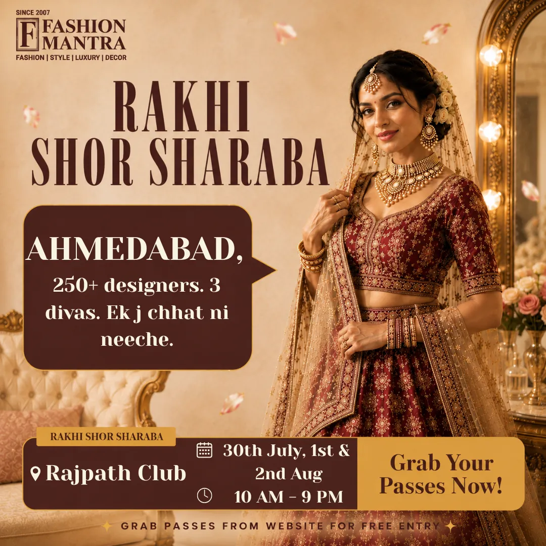 Fashion Mantra Exhibition in Rajpath Club, Ahmedabad - AHMEDABAD RAKHI SHOR SHARABA 2026 Banner