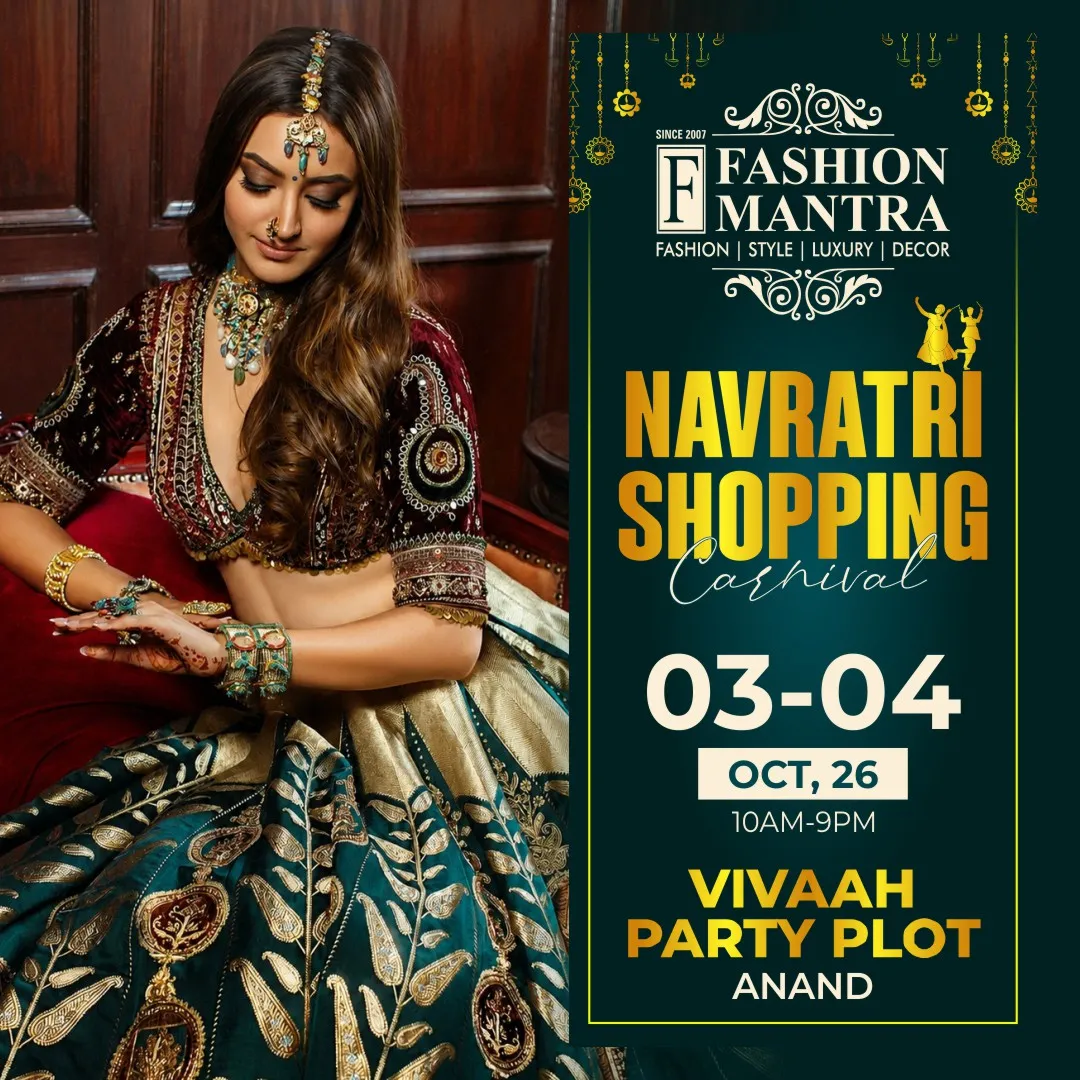 Fashion Mantra Exhibition in Vivaah Party Plot, Anand - Anand Navratri Shopping Carnival 2026 Banner