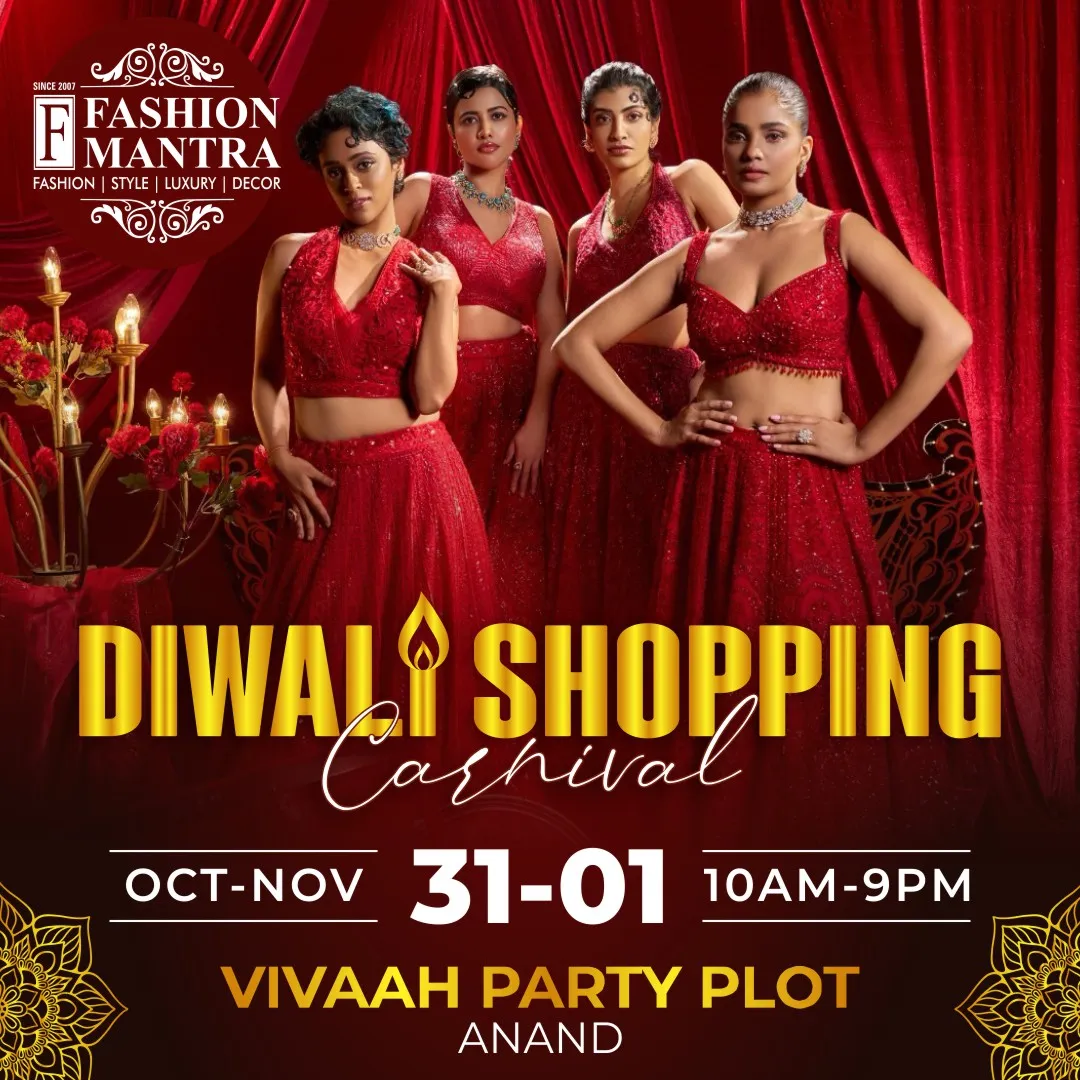 Fashion Mantra Exhibition in Vivaah Party Plot, Anand - Anand Diwali Shopping Carnival 2026 Banner